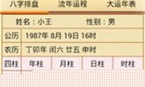 算命网免费算命 八字(算命网免费算命大全一生运势)