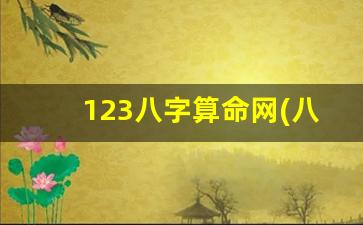 123八字算命网(八字测算123)