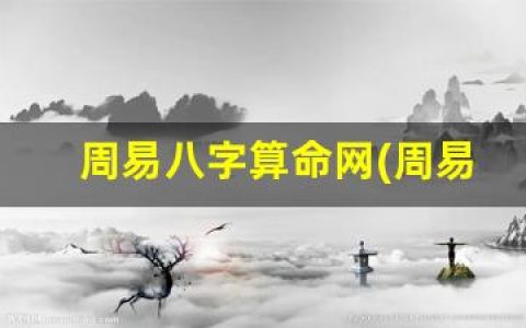 周易八字算命网(周易八字算命app免费下载)