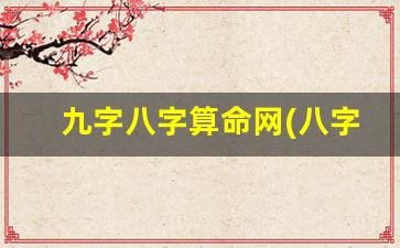 九字八字算命网(八字算命和九字算命有什么区别)