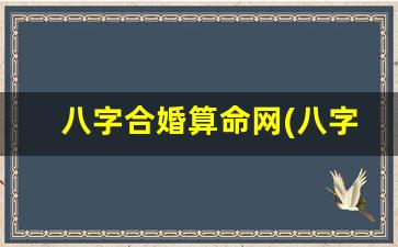 八字合婚算命网(八字合婚)