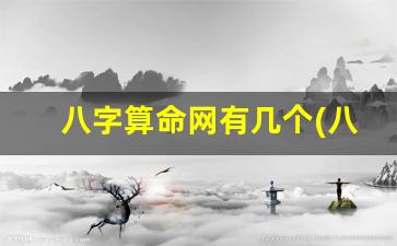 八字算命网有几个(八字算命免费测算)