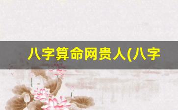 八字算命网贵人(八字算命免费测算)