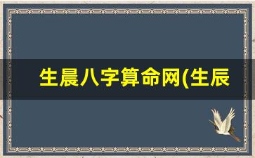 生晨八字算命网(生辰八字是哪八字)